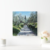 リマジオトスカーナの風景のオリーブの木 スクエア壁時計 (ホーム)