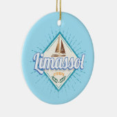 リマソルシティキプロスレトロセーリングシップヴィンテージ セラミックオーナメント (右)