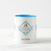 リマソルシティキプロスレトロセーリングシップヴィンテージ マグカップ (中央)