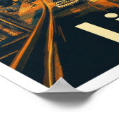 リマペルーヴィンテージトラベルイラストレーション ポスター (角)