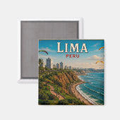 🧲 リマペルー旅行の思い出の品 マグネット (正面/裏面)