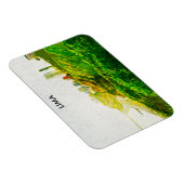 リマペルー水彩画パノラマビュー マグネット (右側)