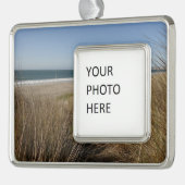 リマンツアービーチアットポイントレイズナショナルシーショアI シルバープレートフレームオーナメント (左)