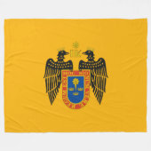 リマ国旗(ペルー) フリースブランケット (正面(横))