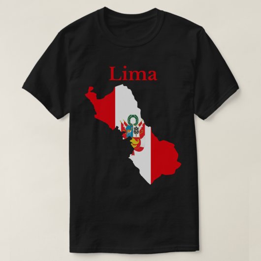 リマ地方ペルー Tシャツ (デザイン正面)