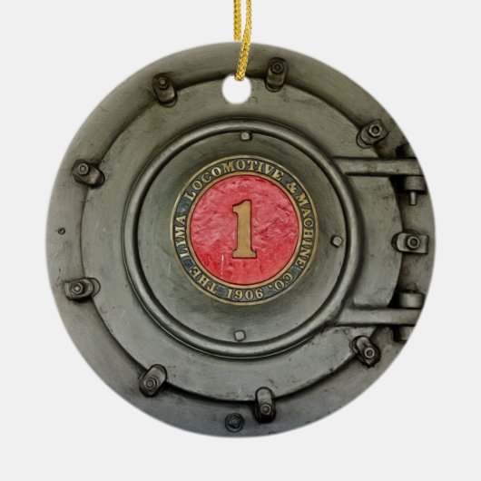 リマ機関車 セラミックオーナメント (正面)