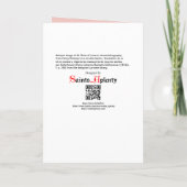 リマ聖バラの額縁ポートレート(K 48) カード (裏面)