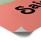 リマ聖バラの額縁ポートレート(K 48) ポスター (角)