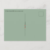 リマ聖バラの額縁ポートレート(K 48) ポストカード (裏面)