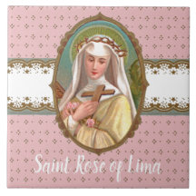 リマ聖バラの額縁ポートレート(M 024b)