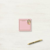 リマ聖バラの額縁ポートレート(M 024b) ポストイット (デスク上)