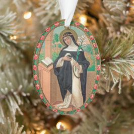 リマ聖バラの2xフレームポートレート(詳細;K 48) オーナメント