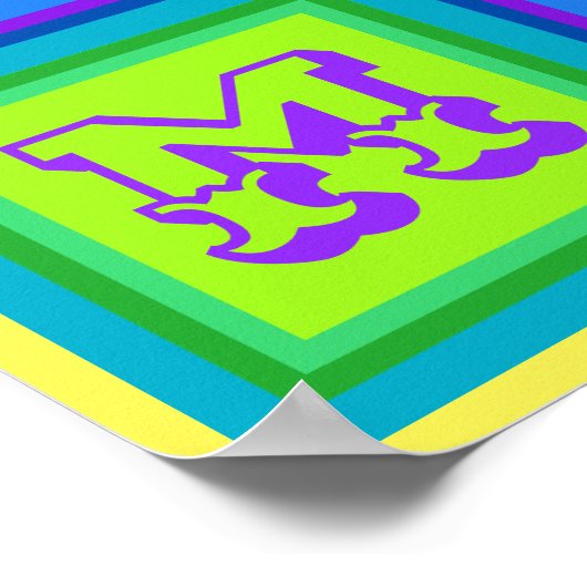 リマ・ペルモダンカラフルウォールアートポスター ポスター (角)