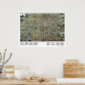 リマ， OHパノラママップ – 1892 ポスター (キッチン)