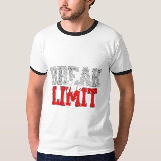 リミットジムをやる気を起こさせる壊す Tシャツ (正面)
