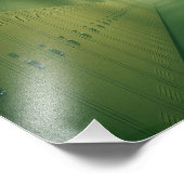 リミナルロッカールームホールウェイ – Dreamcore Backrooms フォトプリント (角)