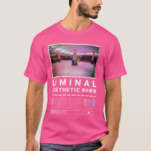 リミナル宇宙レトロインターネット80sおよび90s美学 tシャツ
