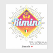 リミニエミリアロマーニャイタリアレトロサンセットヴィンテージ シール (シート)