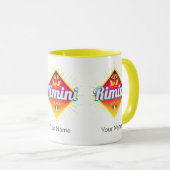 リミニエミリアロマーニャイタリアレトロサンセットヴィンテージ マグカップ (正面右)