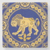 リミニライオンストーンコースター ストーンコースター (正面)