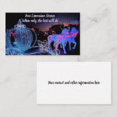 リムジンおよびドライバーサービス名刺 名刺 (正面/裏面)