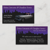 リムジンおよび運転者サービス 名刺 (正面/裏面)