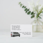 リムジンのレンタルおよび運転者サービス 名刺 (スタンド正面)