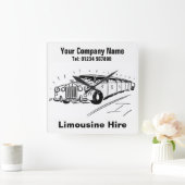 リムジンのレンタル漫画 スクエア壁時計 (ホーム)