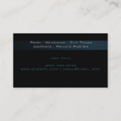 リムジンサービス運転手、タクシー、タクシー名刺 名刺 (裏面)