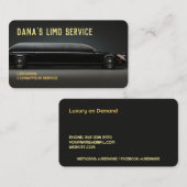 リムジンサービス 名刺 (正面/裏面)