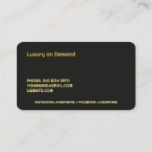 リムジンサービス 名刺 (裏面)