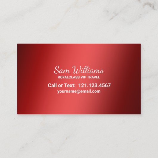 リムジンサービス 名刺 (裏面)