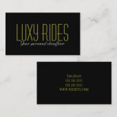 リムジンリムジンカーサービスドライバー名刺 名刺 (正面/裏面)