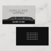 リムジンリモ&カーサービスクラスリネン 名刺 (正面/裏面)