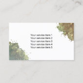 リムジンリモ&カーサービスグラムグリッター 名刺 (裏面)