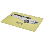 リムジン漫画イラストレーション カッティングボード (角)