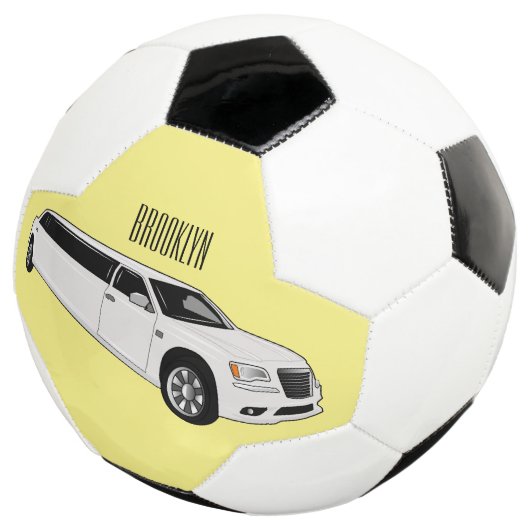 リムジン漫画イラストレーション サッカーボール (3/4)