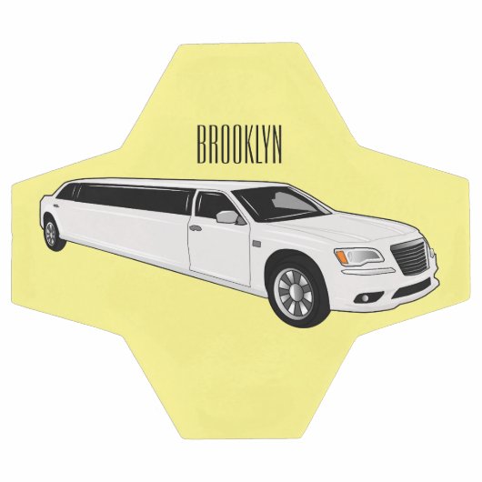 リムジン漫画イラストレーション サッカーボール (フラット)