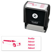 リムジン漫画イラストレーション セルフインキングスタンプ (インサイチュ)