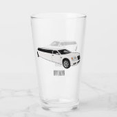 リムジン漫画イラストレーション タンブラーグラス (裏面)