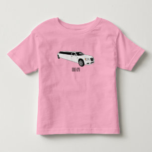 リムジン漫画イラストレーション トドラーTシャツ
