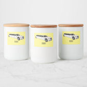 リムジン漫画イラストレーション フードラベル (ボトル)