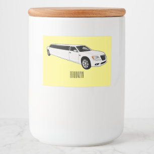 リムジン漫画イラストレーション フードラベル