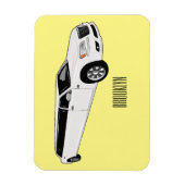 リムジン漫画イラストレーション マグネット (縦)