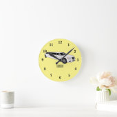 リムジン漫画イラストレーション ラウンド壁時計 (ホーム)