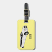 リムジン漫画イラストレーション ラゲッジタグ (正面縦)