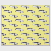 リムジン漫画イラストレーション ラッピングペーパー (フラット)