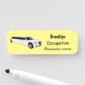 リムジン漫画イラストレーション 名札 (インサイチュ)