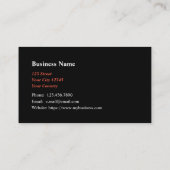 リムジン・ショーフール車の運転手 名刺 (裏面)