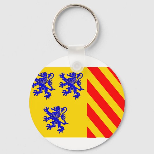 リムジン（代替）、フランス国旗 キーホルダー (正面)